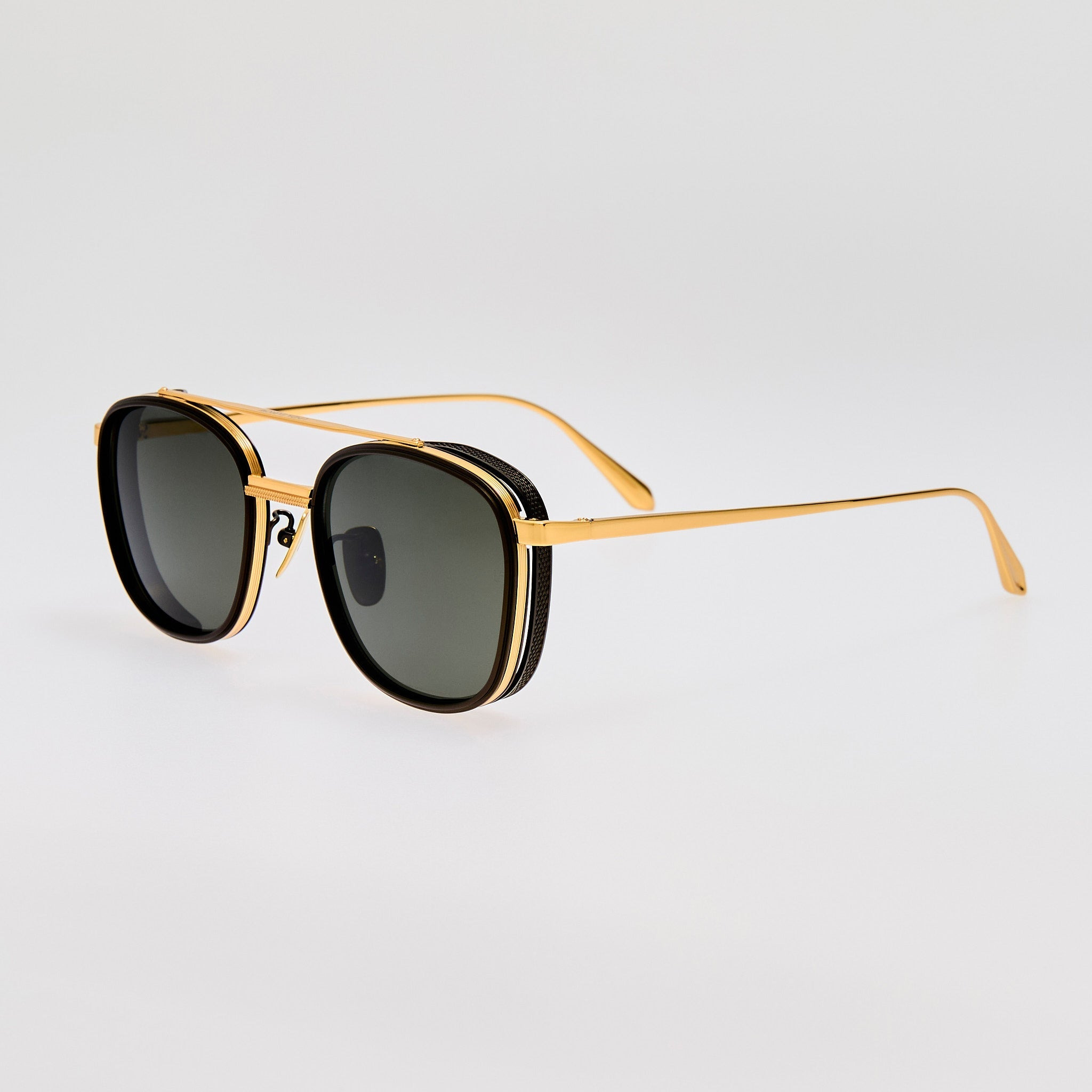 Varo Sunglasses in Grey and Gold - 2