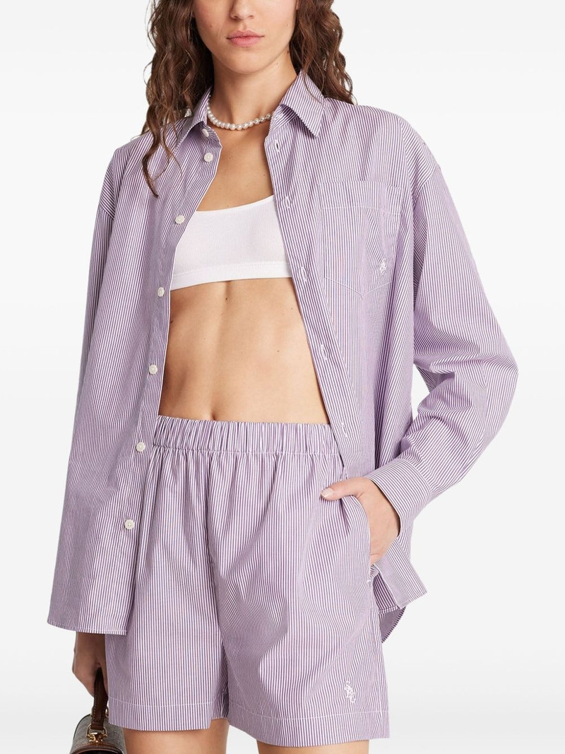 striped poplin shorts 4