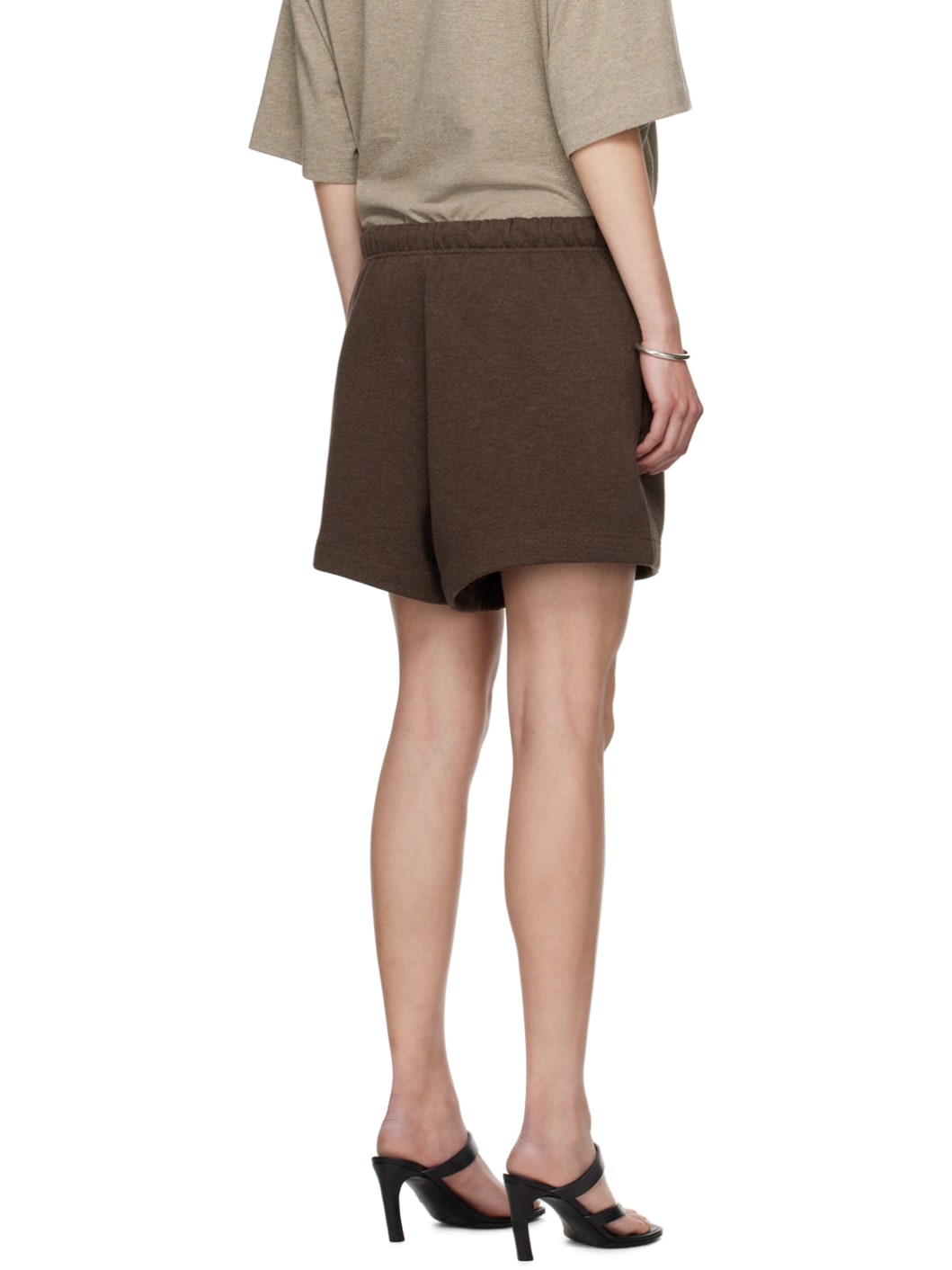 Brown Drawstring Shorts - 3