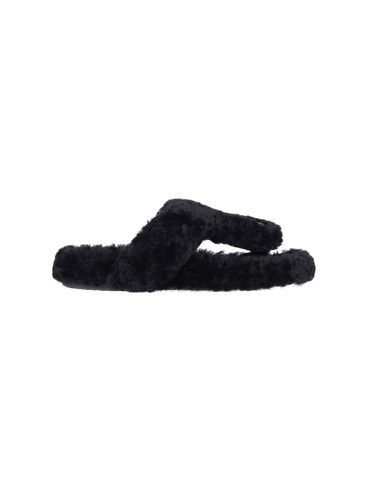 SHEARLING THONG SANDALS - 1