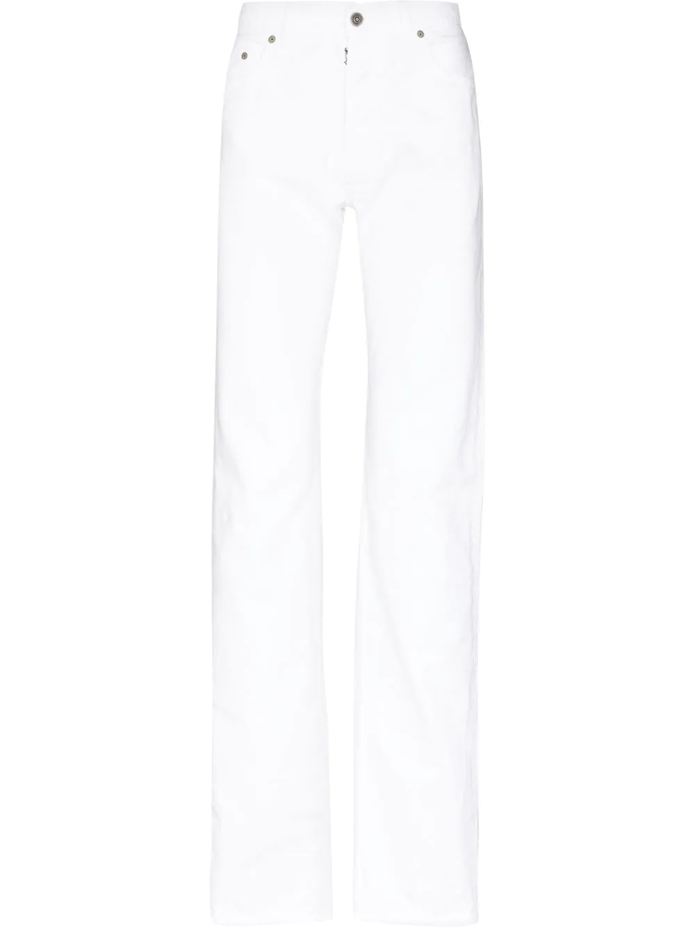 straight-leg cotton jeans - 1