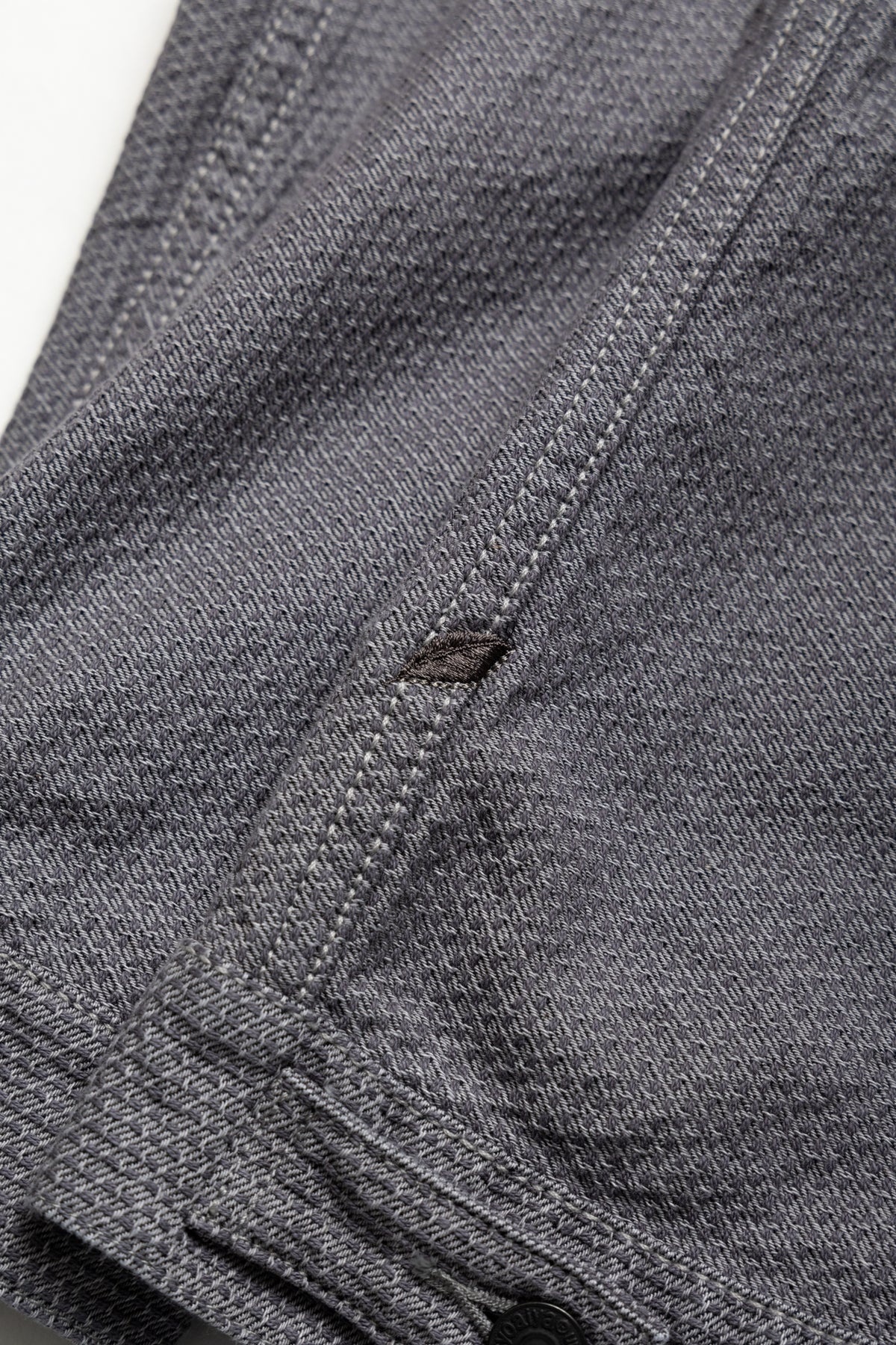 Sashiko Type 3 Jacket - Heather Grey x Black - 9