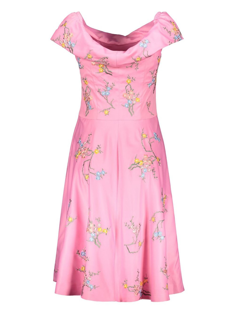 Moschino floral-embroidered dress outlook