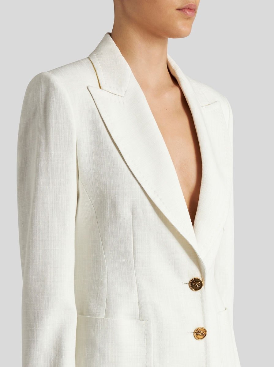 SLUB FABRIC JACKET - 3
