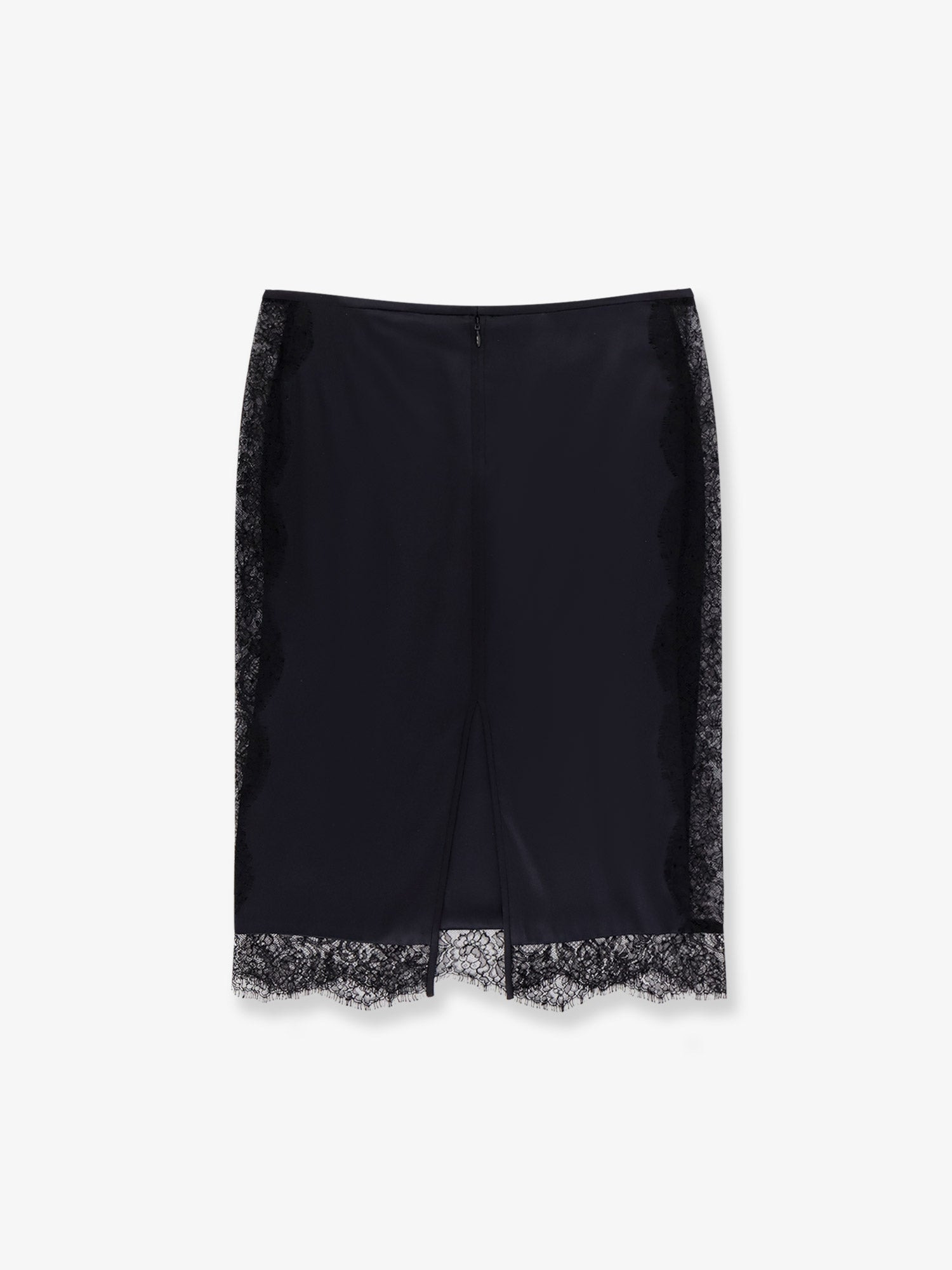 Tom Ford Women Silk Skirt With Lace Inserts - 2