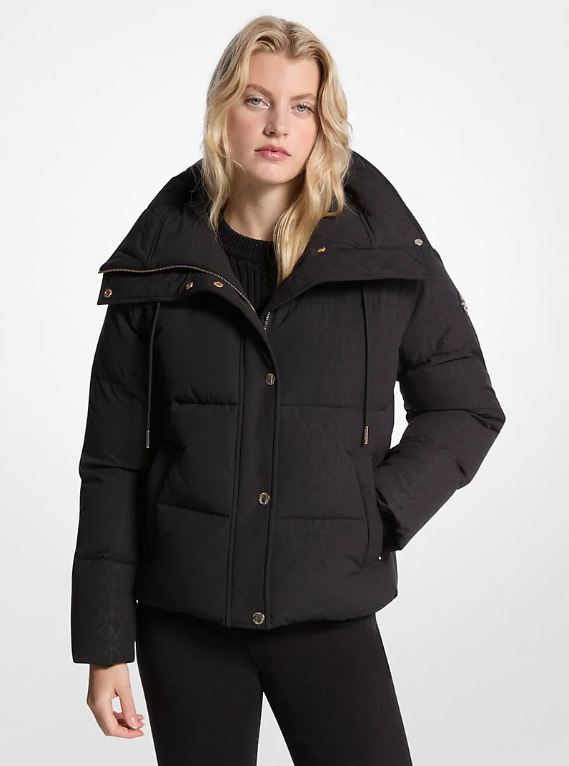 Signature Logo Quilted Puffer Jacket - 1