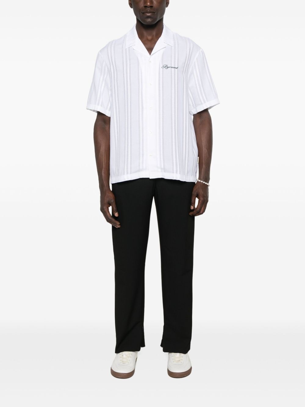 embroidered bowling shirt - 2