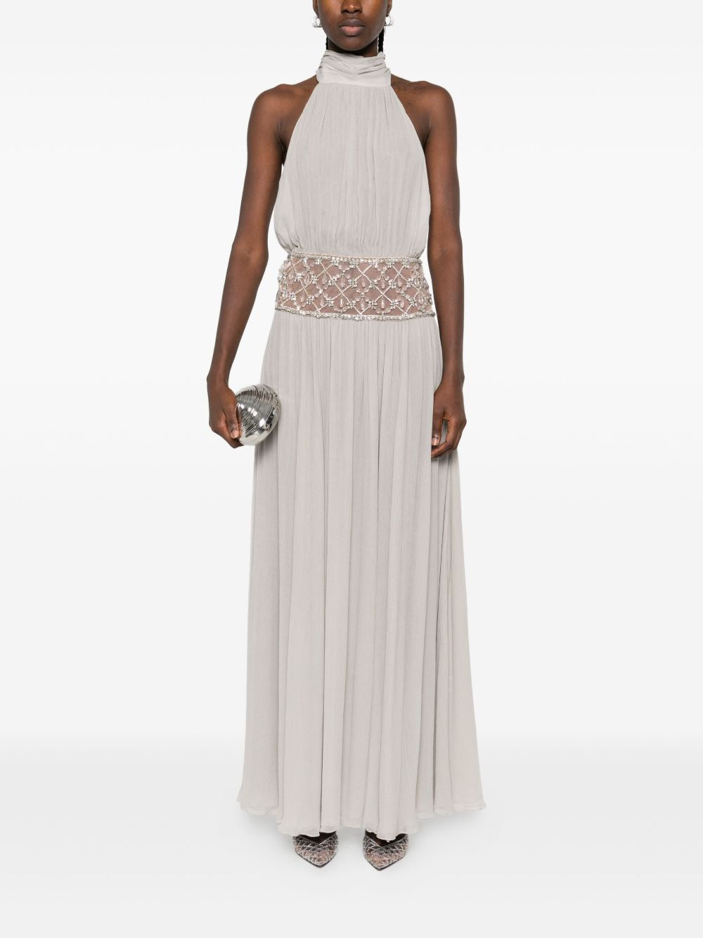 Kreeli embellished halterneck dress - 2