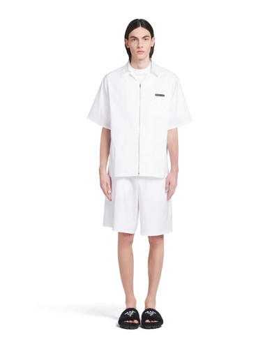 Prada Stretch cotton bowling shirt outlook