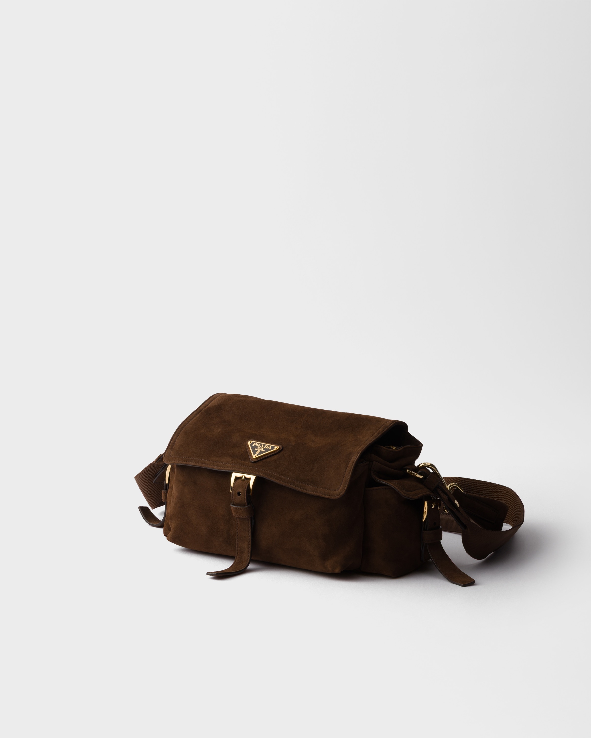 Prada Explore medium suede shoulder bag - 3