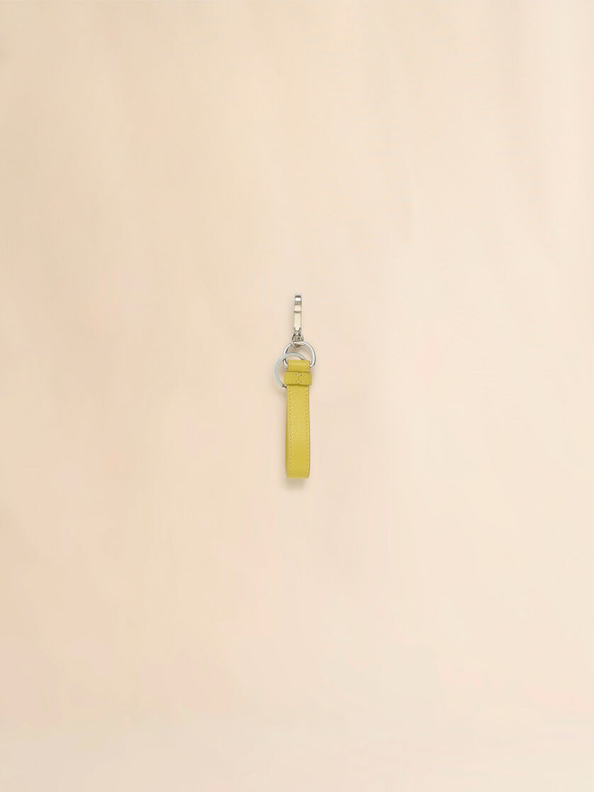YELLOW LEATHER KEYRING WITH MARNI MENDING EMBROIDERY - 2