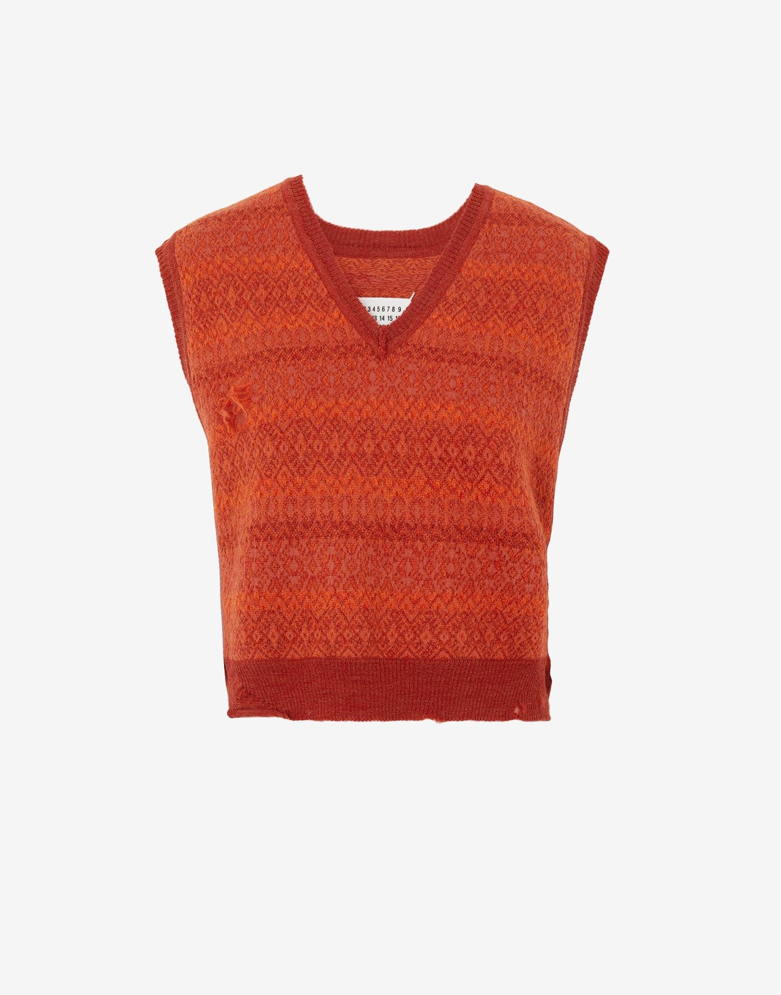 Fairisle sleeveless sweater - 1