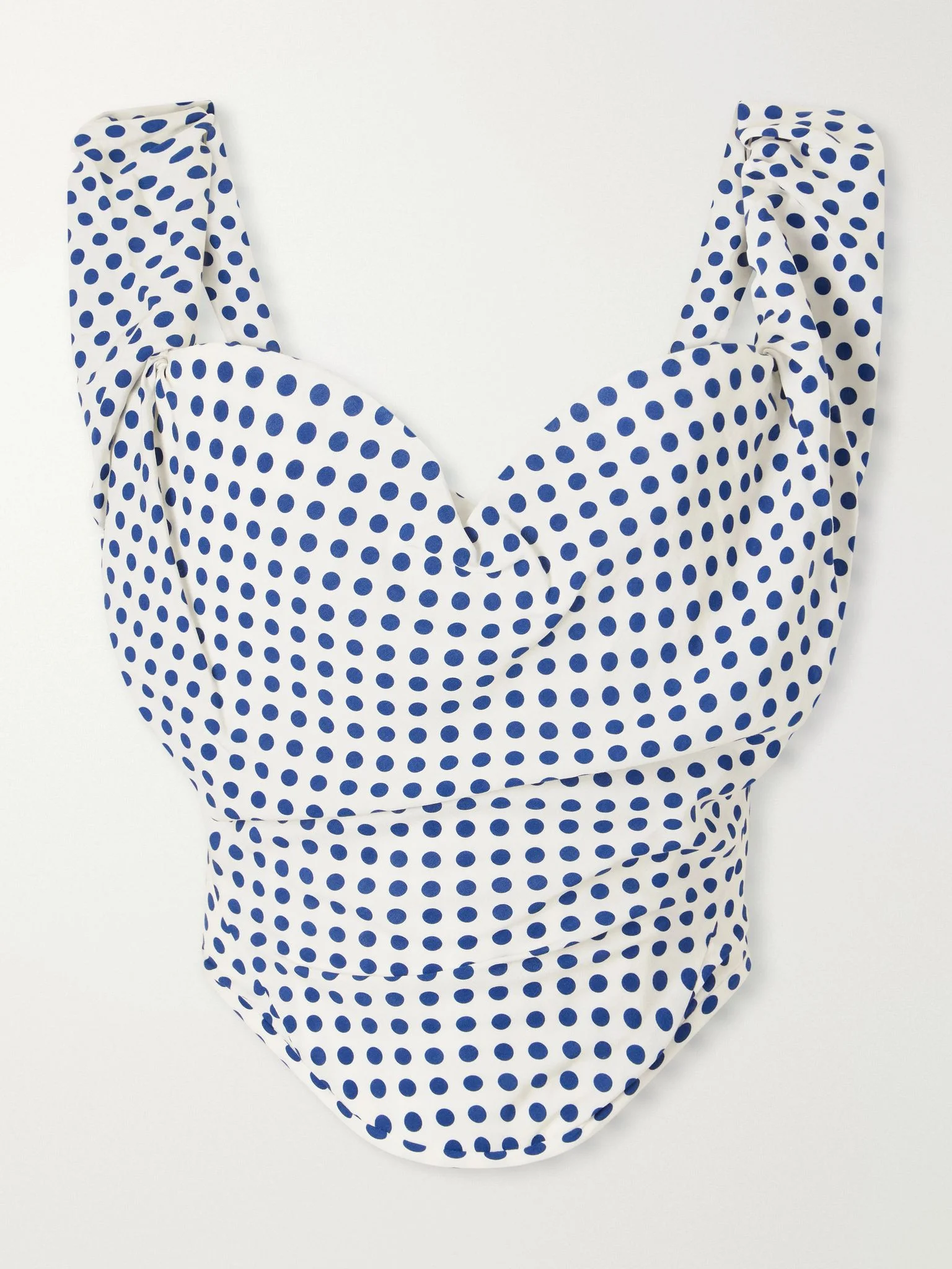 Sunday polka-dot poplin bustier top Multi - 1