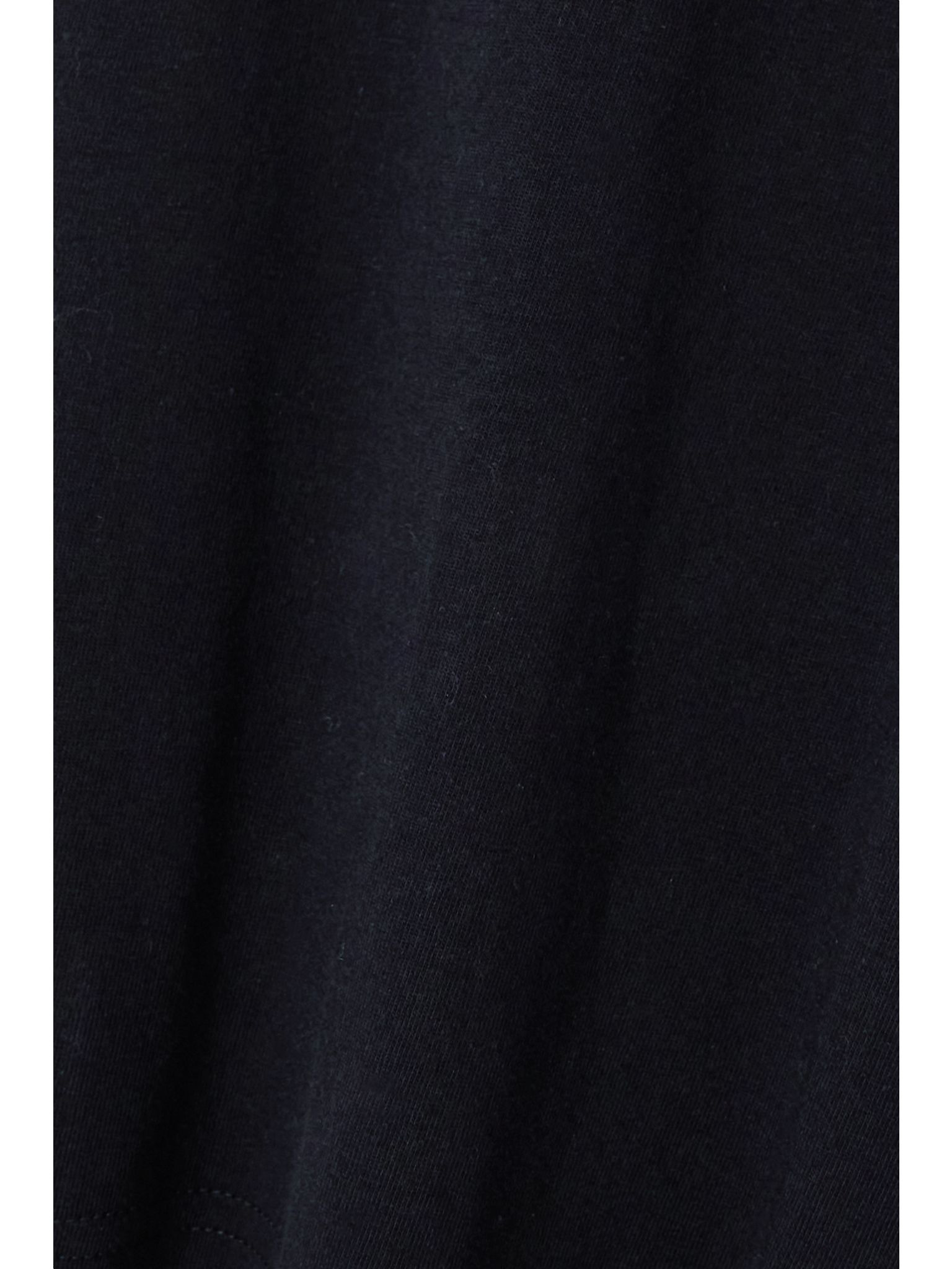 Pleated paneled cotton-jersey and striped poplin T-shirt Navy - 5