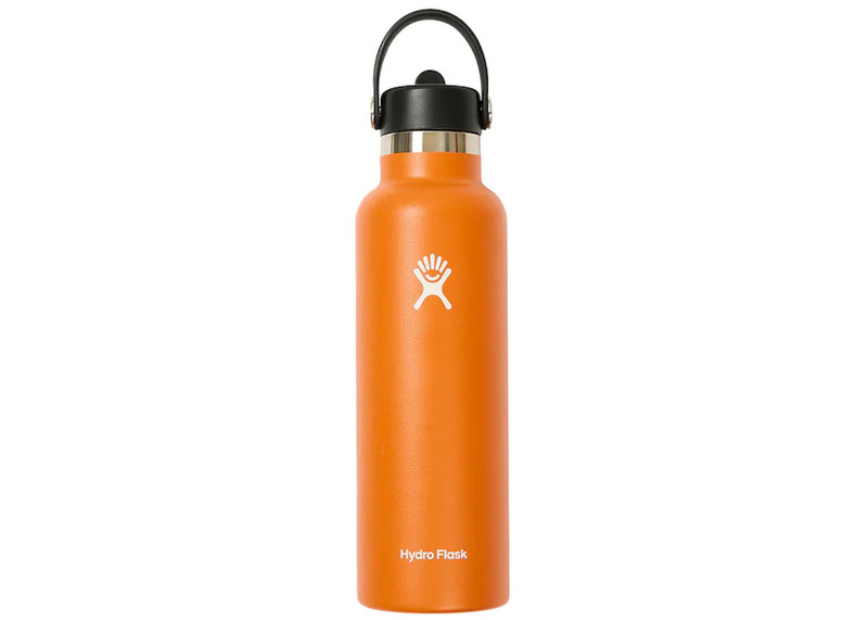 PALACE Palace Hydro Flask 21 Oz Standard Mouth With Flex Straw Cap Orange outlook