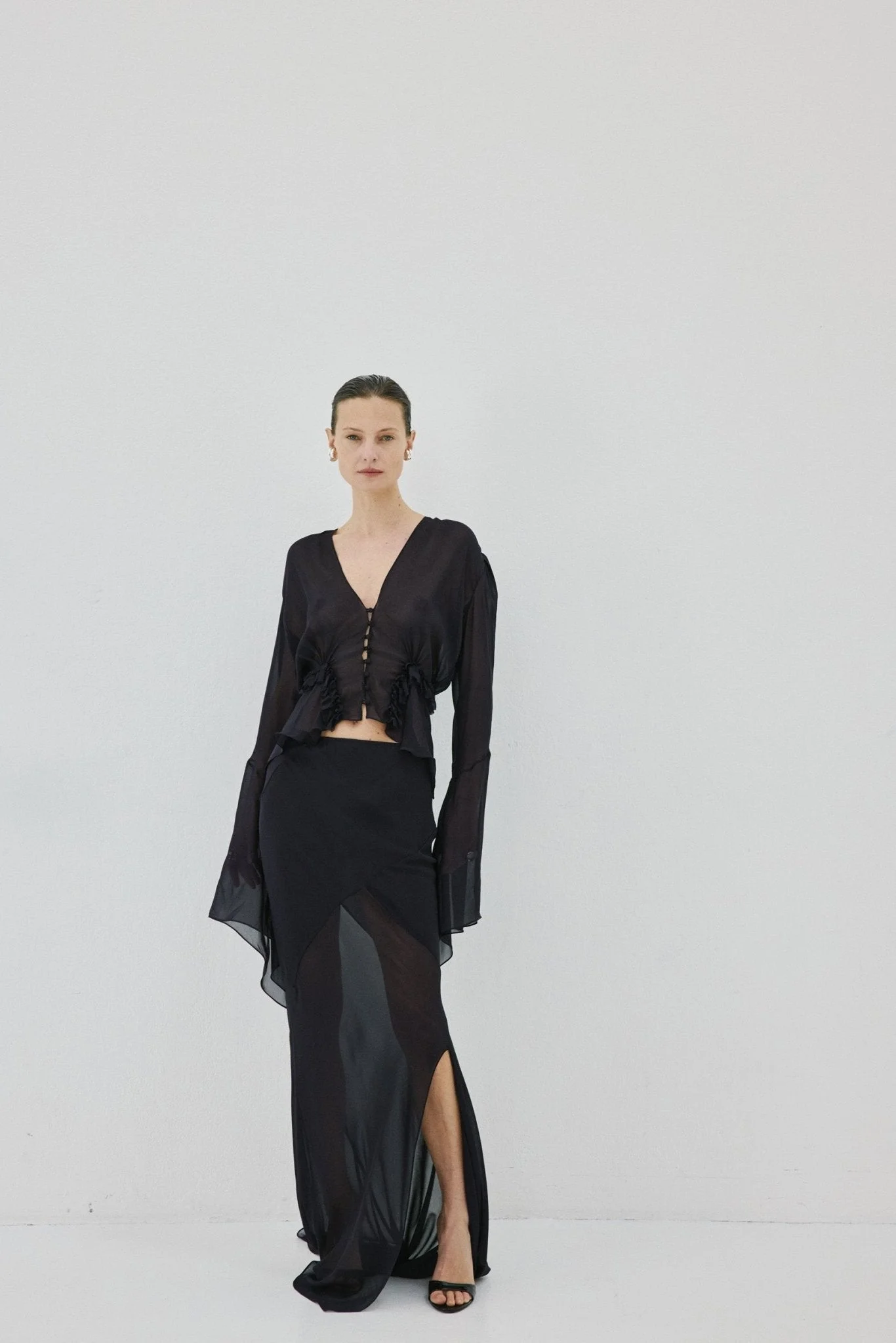 ORYX MAXI SKIRT IN MIDNIGHT - 1