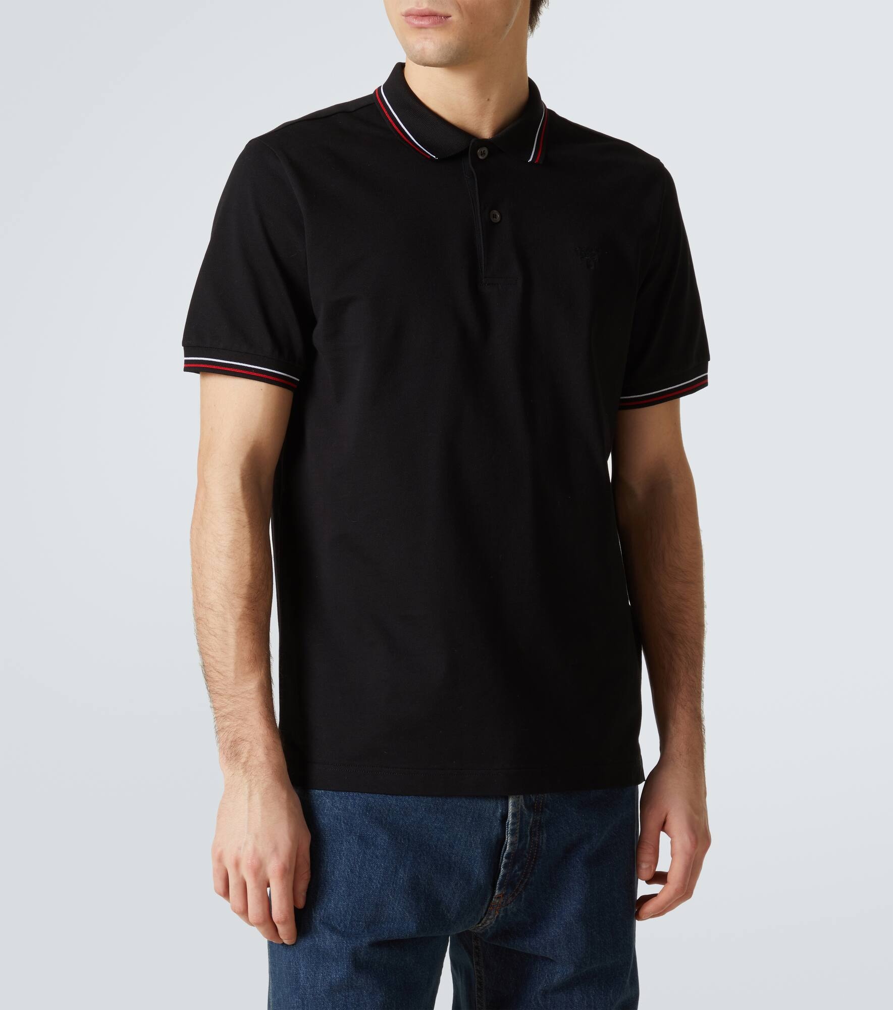 Cotton piqué polo shirt - 3