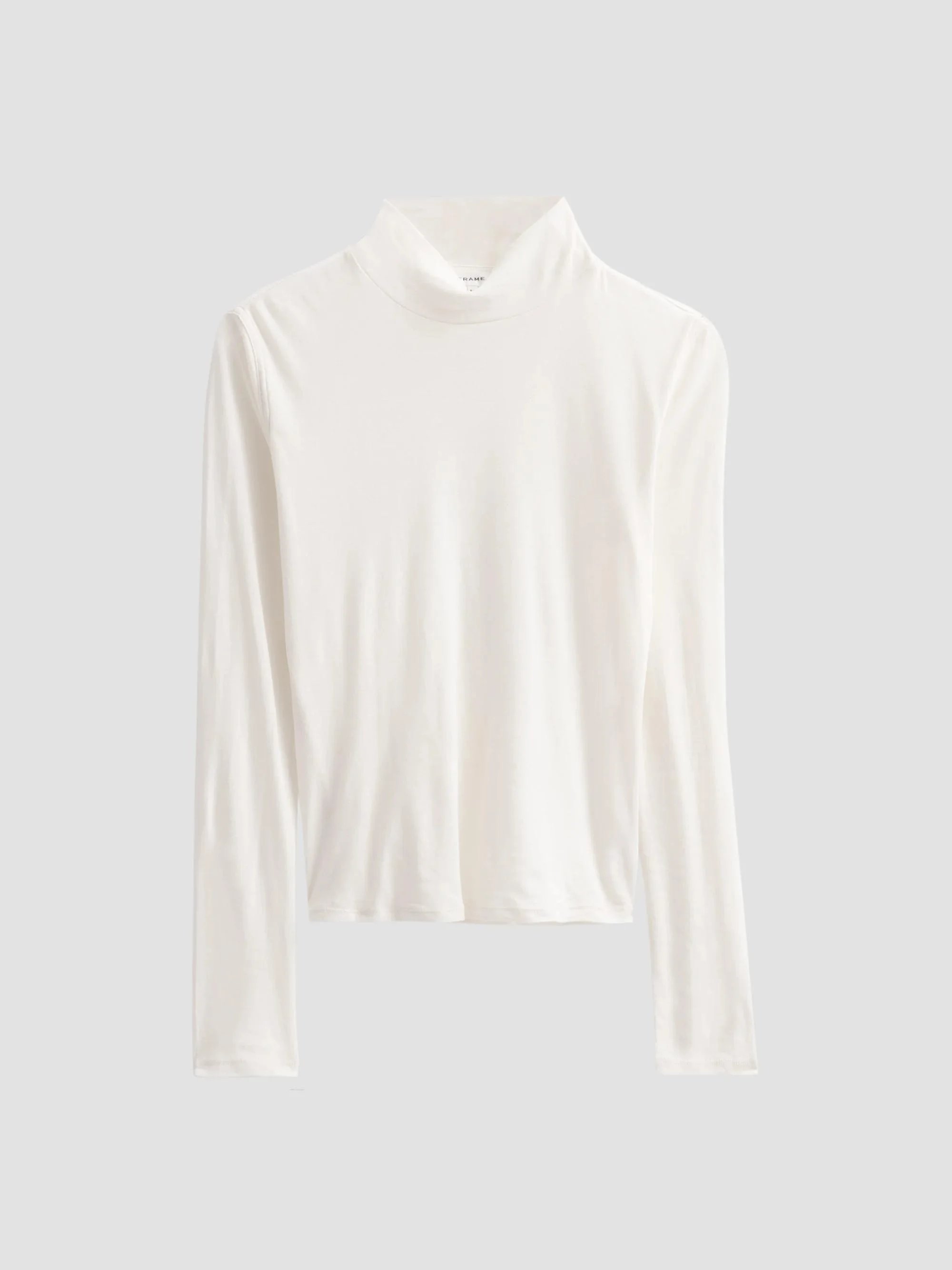 Women's The Shadow Cotton Turtleneck - Cream - 1