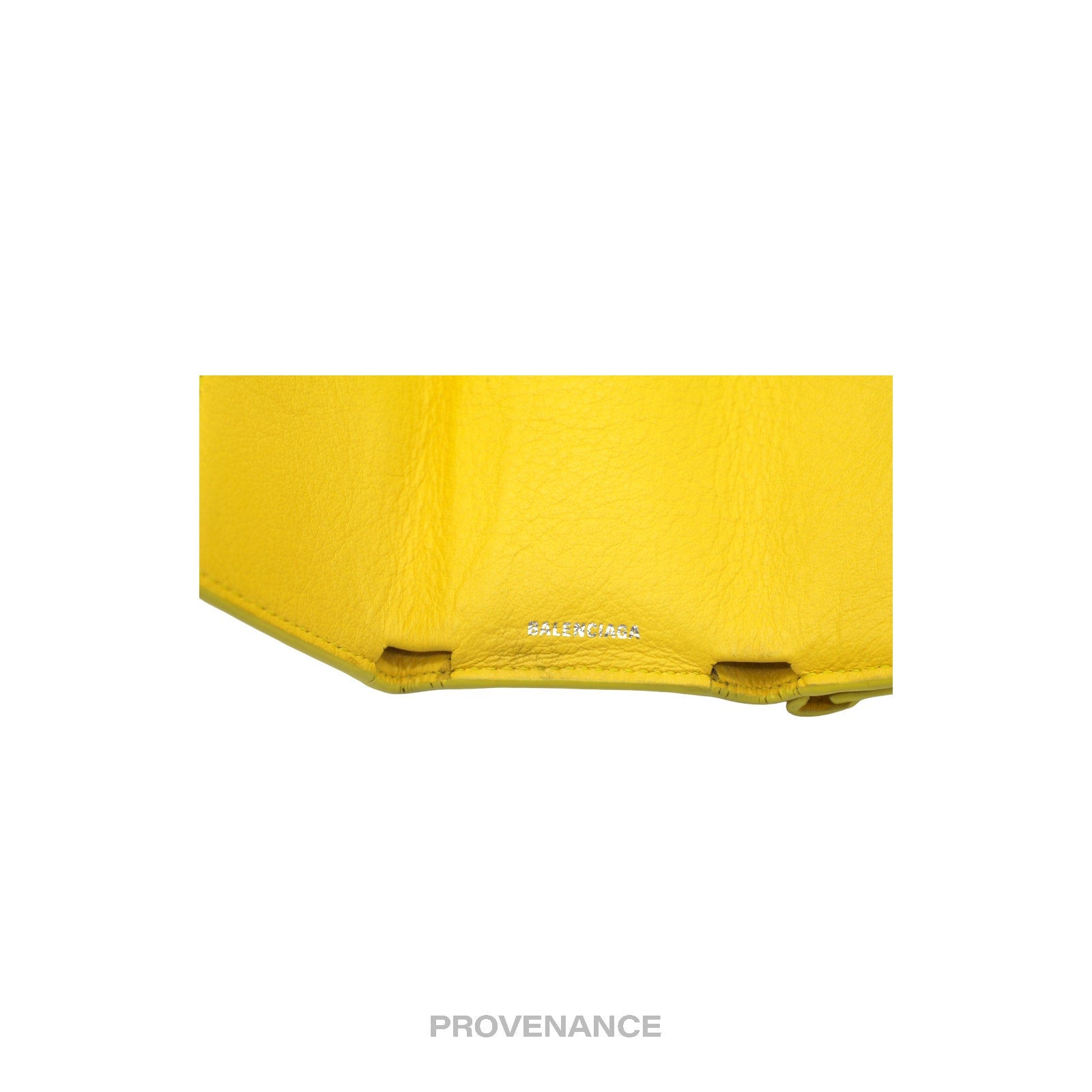 Balenciaga Papier Mini Wallet - Yellow Leather - 6