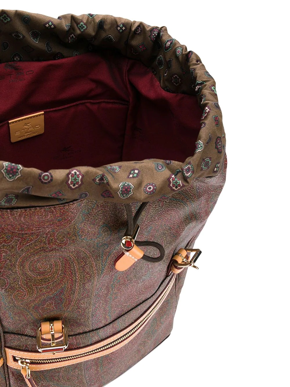 paisley print backpack - 5