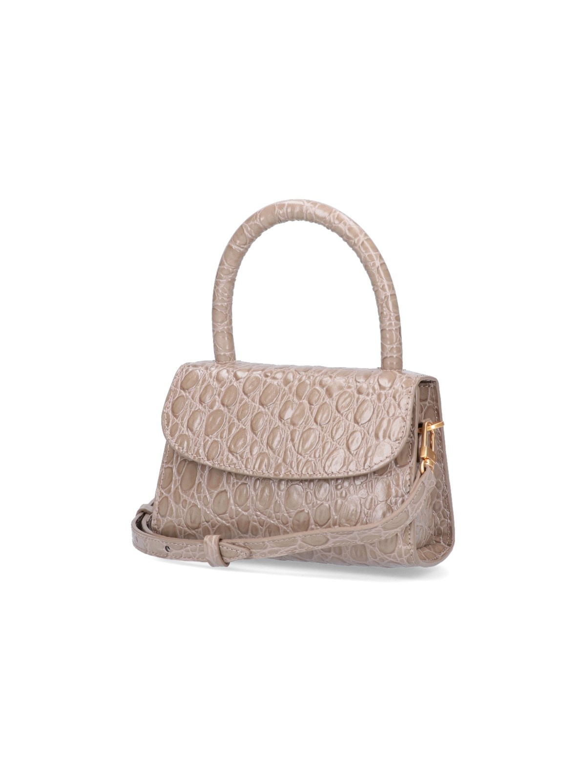 ☆【BY FAR】☆MINI CIRCULAR CROCO EMBOSSED HANDLE TOTE☆ BY FAR MINI 