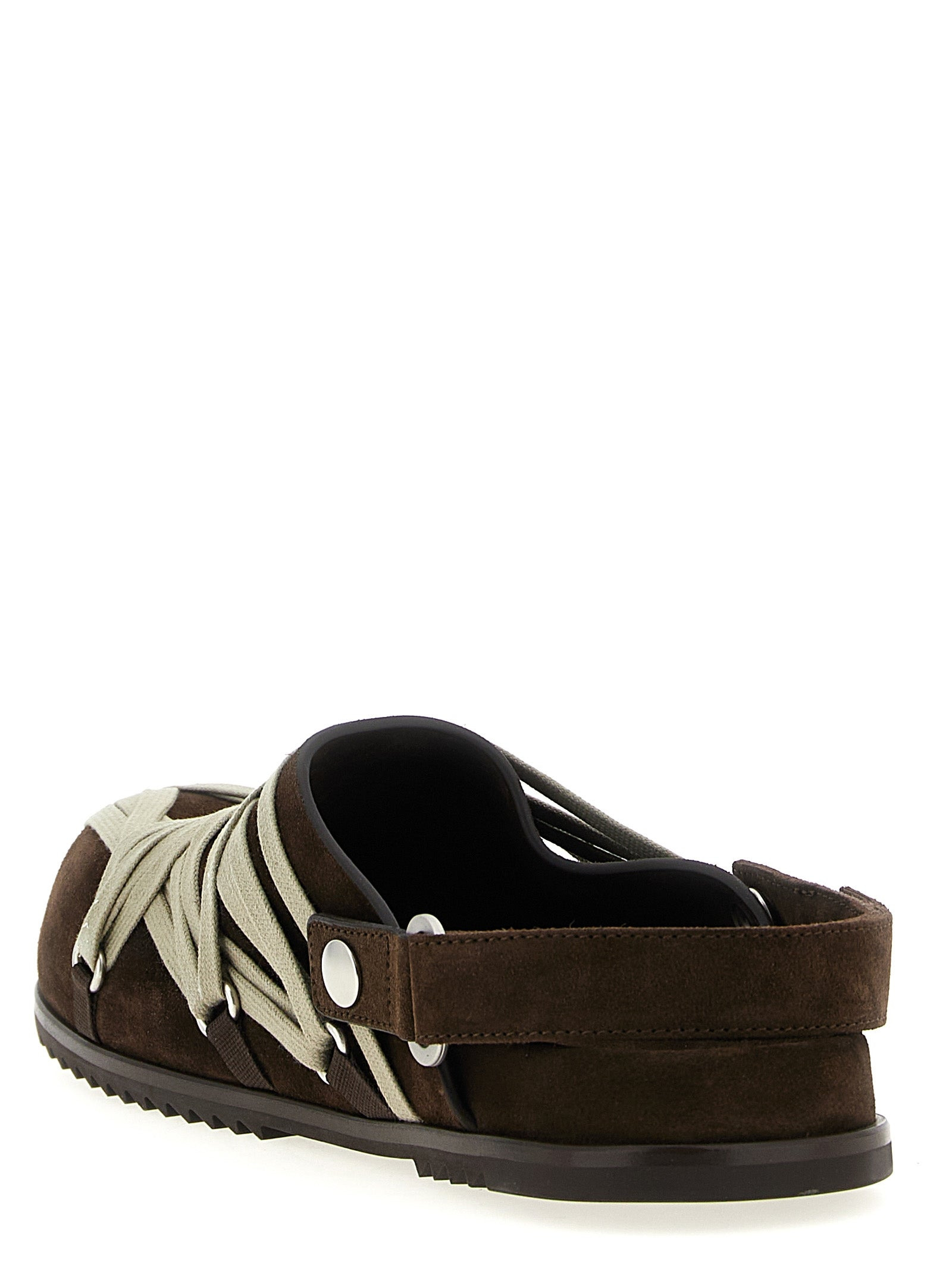 Rick Owens Men 'Megalace Mule Granola' Sabots - 3
