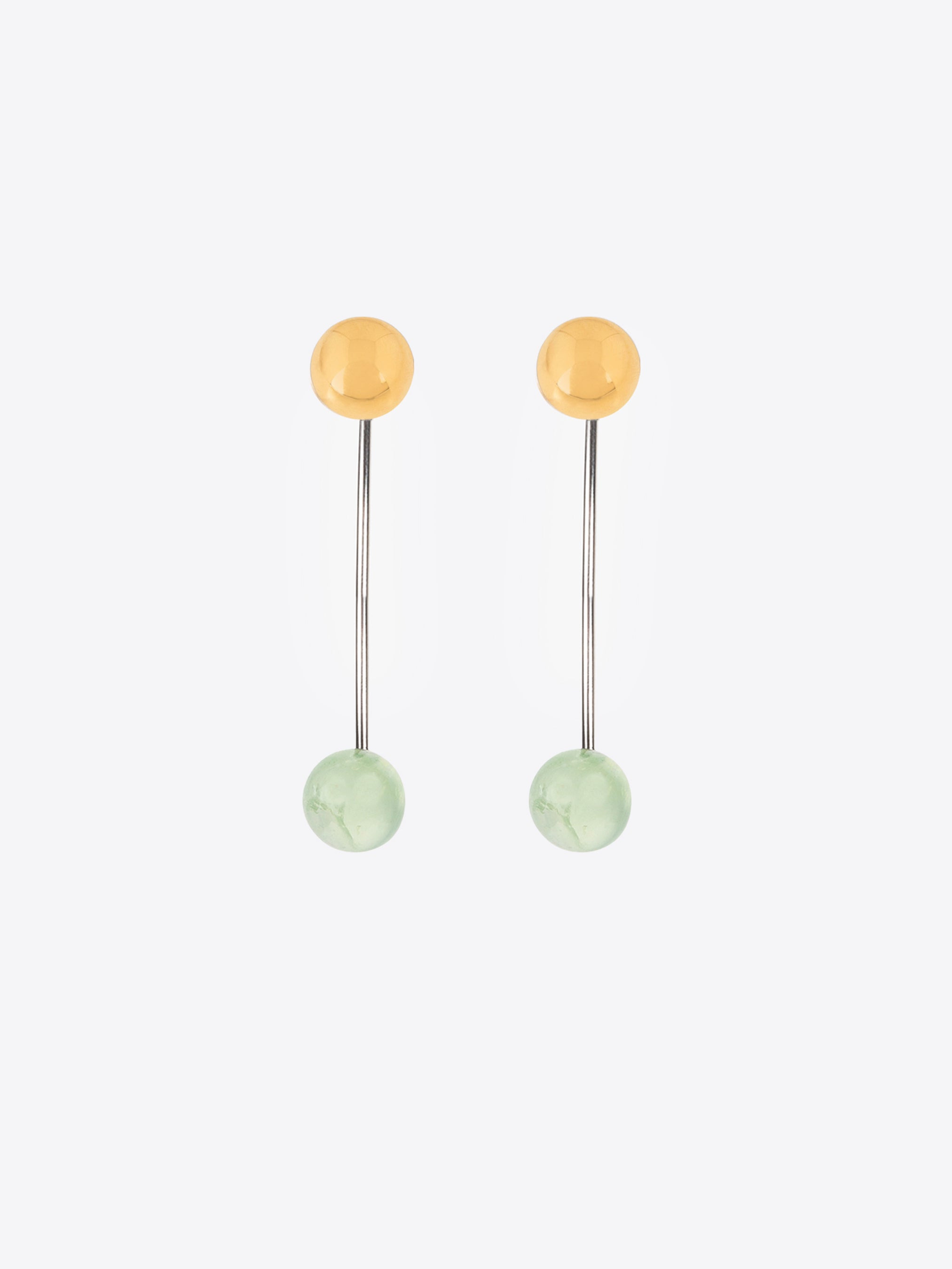CHAIN STUD EARRINGS - 3