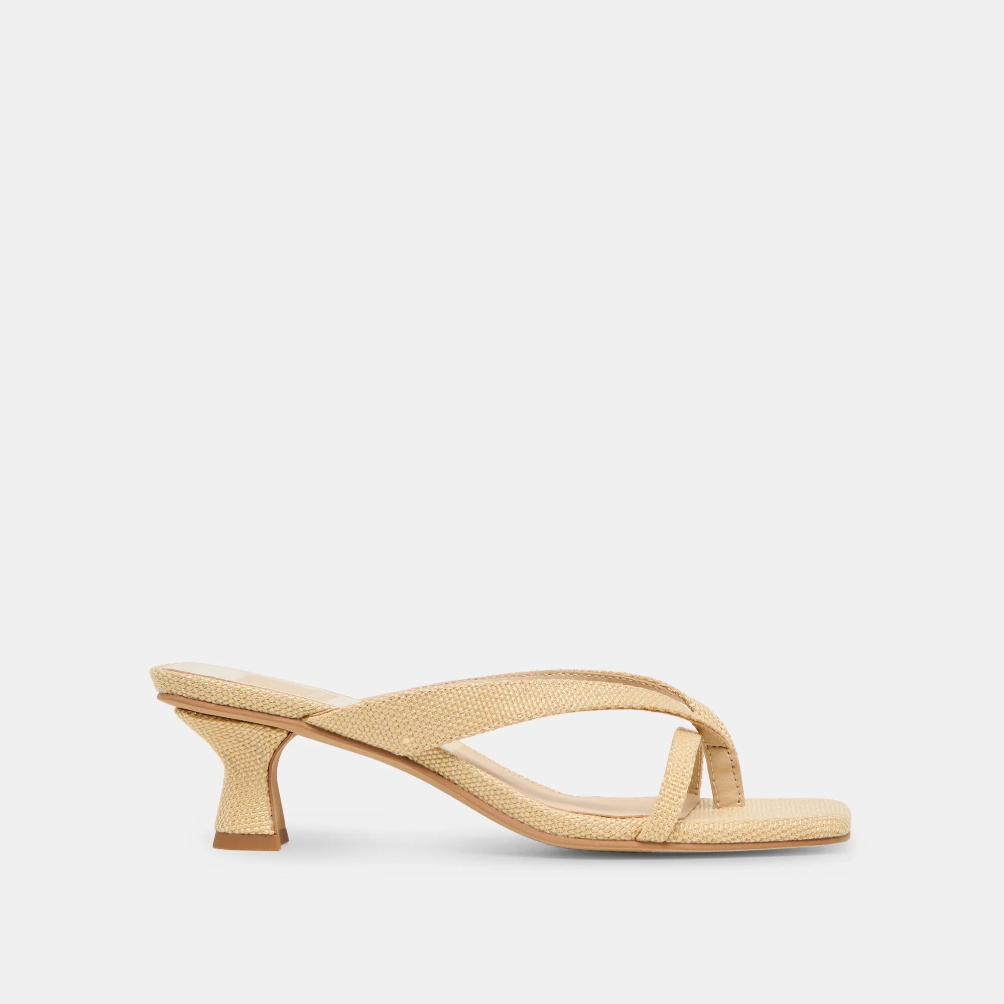 BREVEL HEELS NATURAL RAFFIA - 1