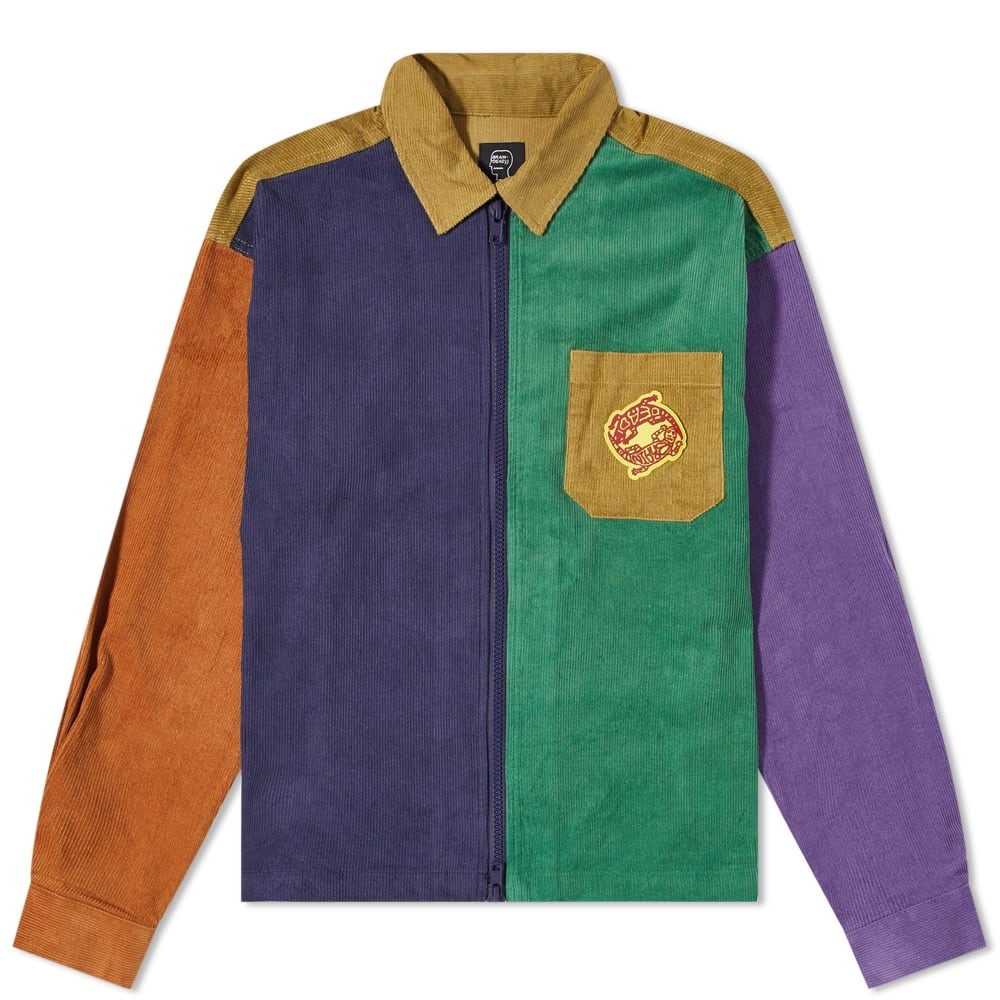 Brain Dead Lizards Zip Corduroy Overshirt - 1