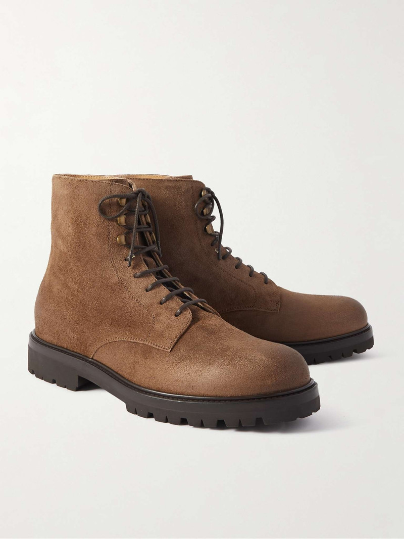 Suede Lace-Up Boots 4