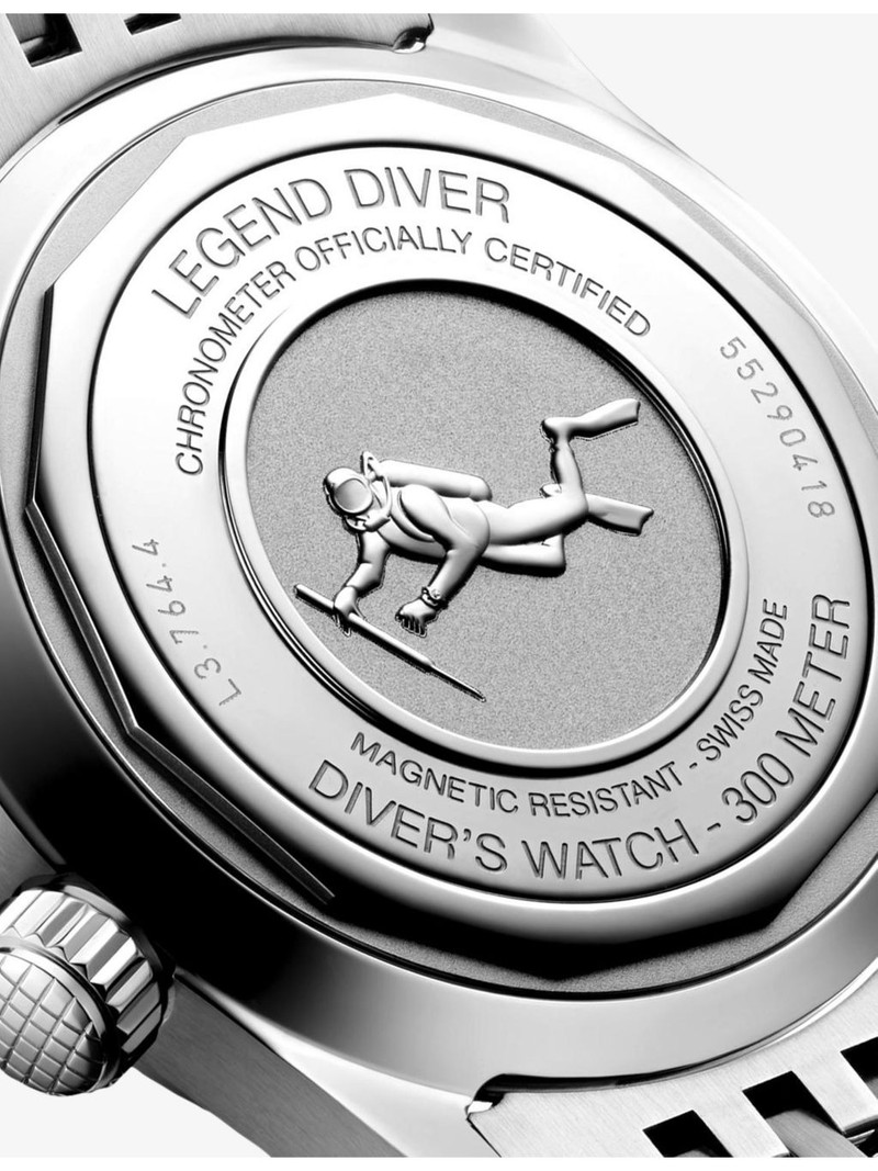 L3.764.4.90.7 Legend Diver Stainless-Steel Automatic Watch 4