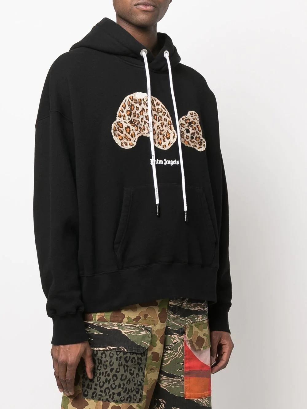 Leopard Bear cotton hoodie - 3