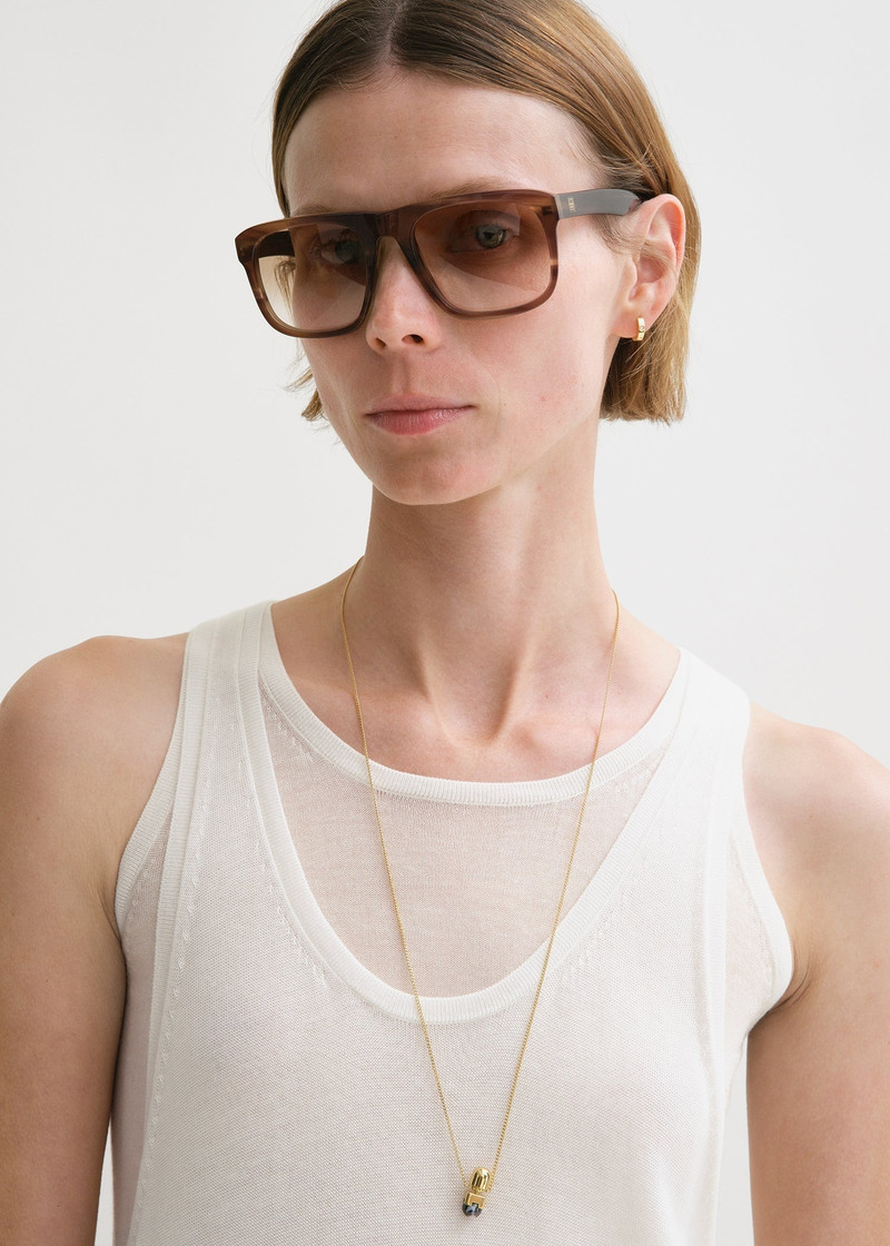 Layered knit tank dress talc 5