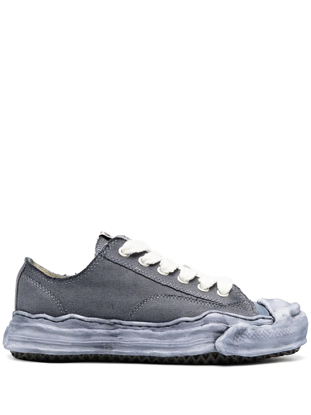 wavy sole low-top sneakers - 1