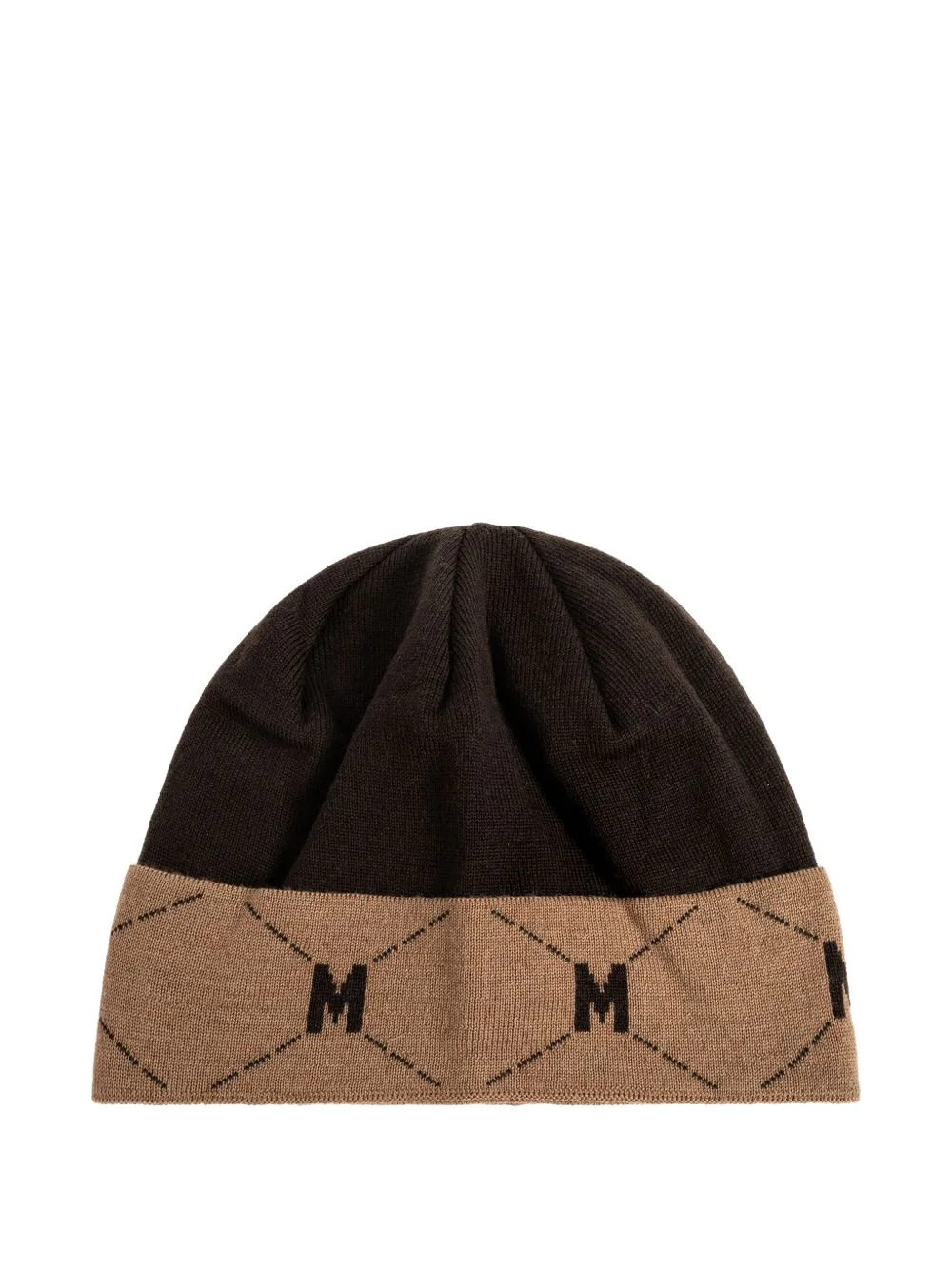 logo-print beanie hat - 1