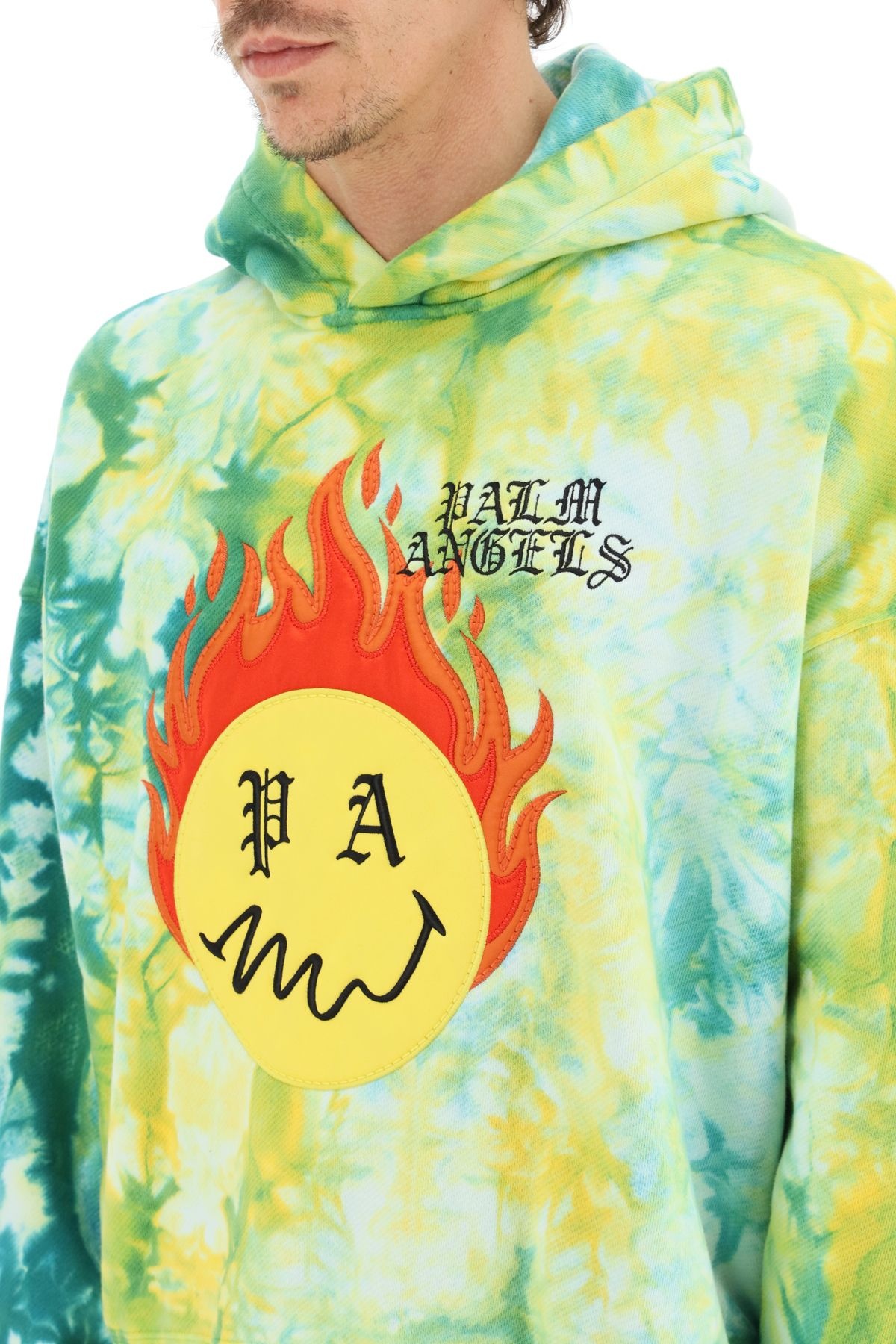 TIE-DYE BURNING HOODIE - 5