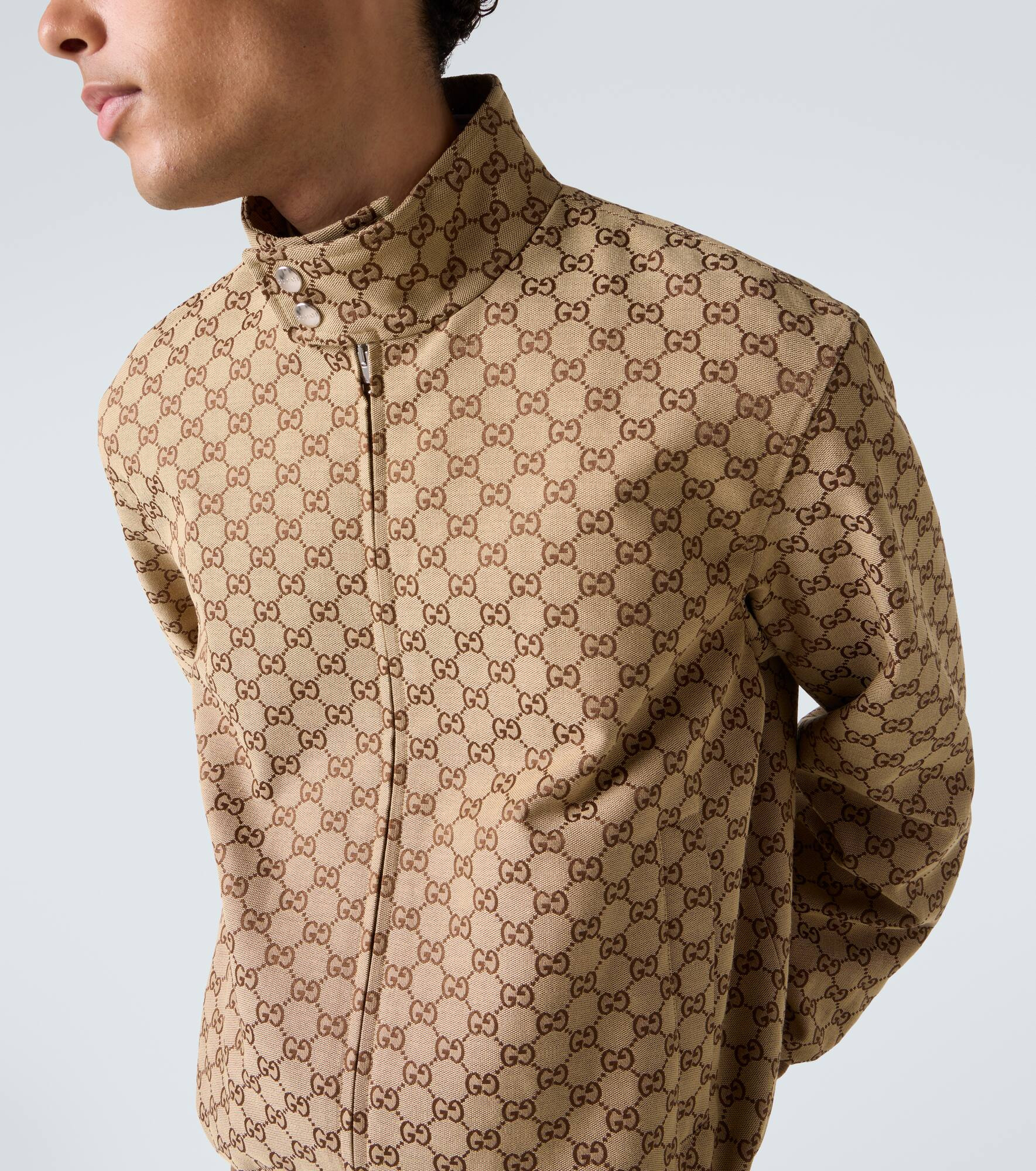GG Canvas bomber jacket - 6