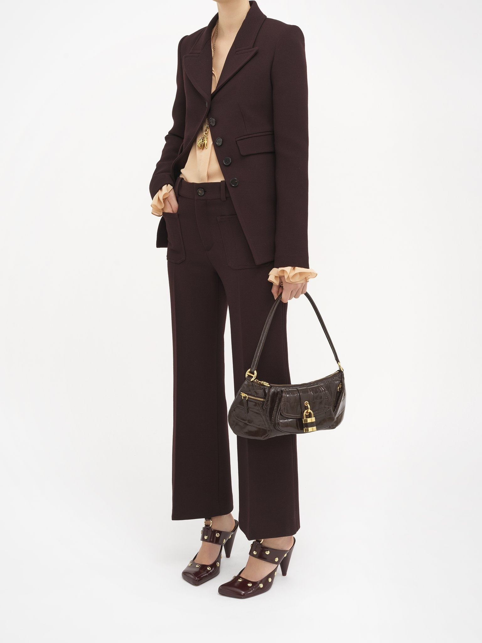 THE 99 SHOULDER BAG IN CROCO-EFFECT LEATHER - 2
