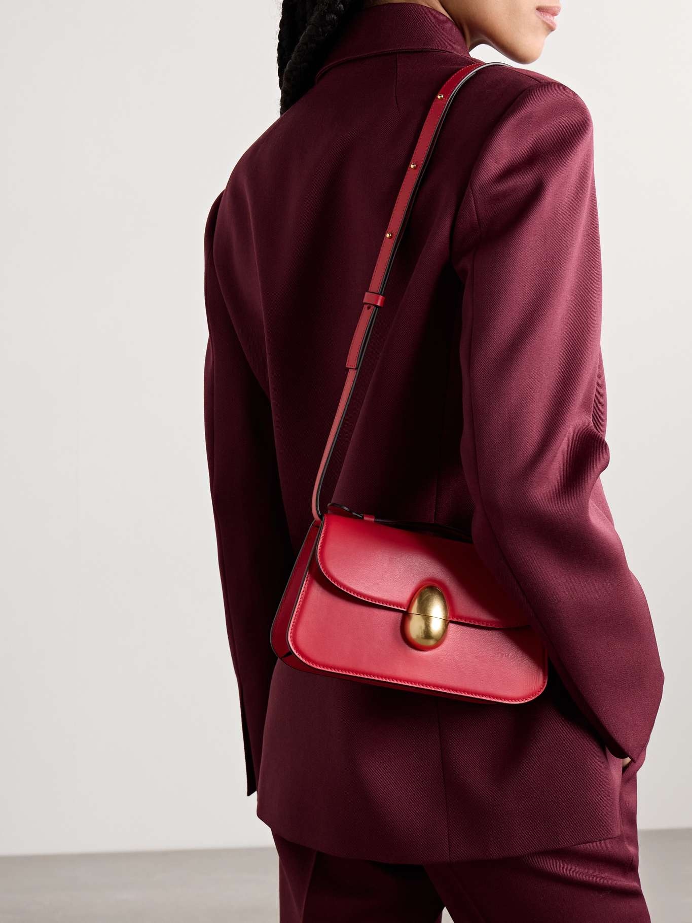 Phoenix 1.0 leather tote Red - 6