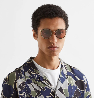 Oliver Peoples Round-Frame Titanium Sunglasses outlook