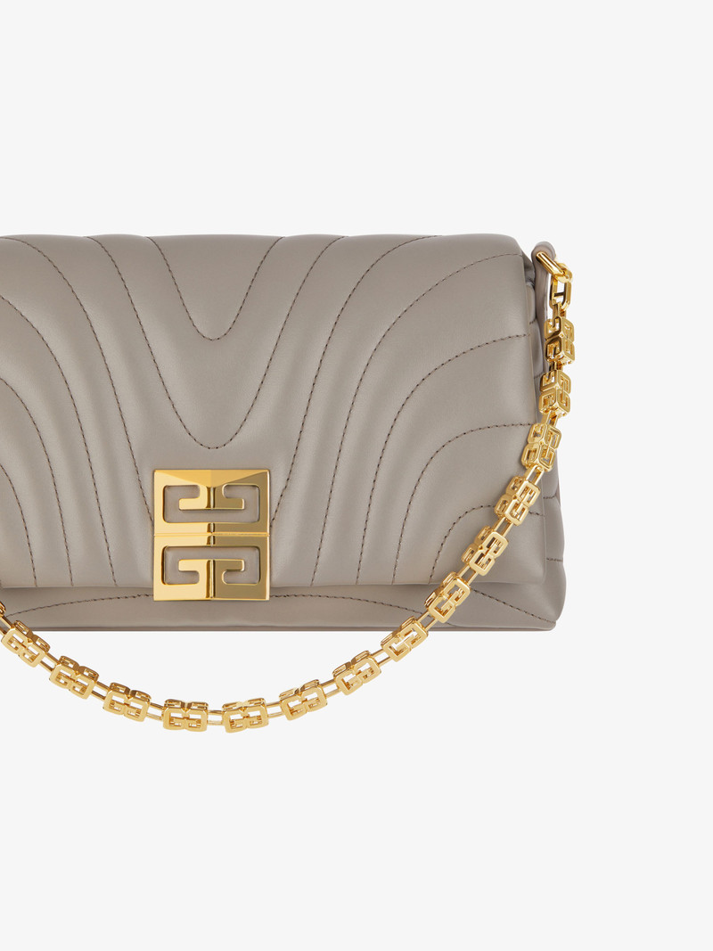 SMALL 4G SOFT BAG IN QUILTED LEATHER WITH CHAIN 8