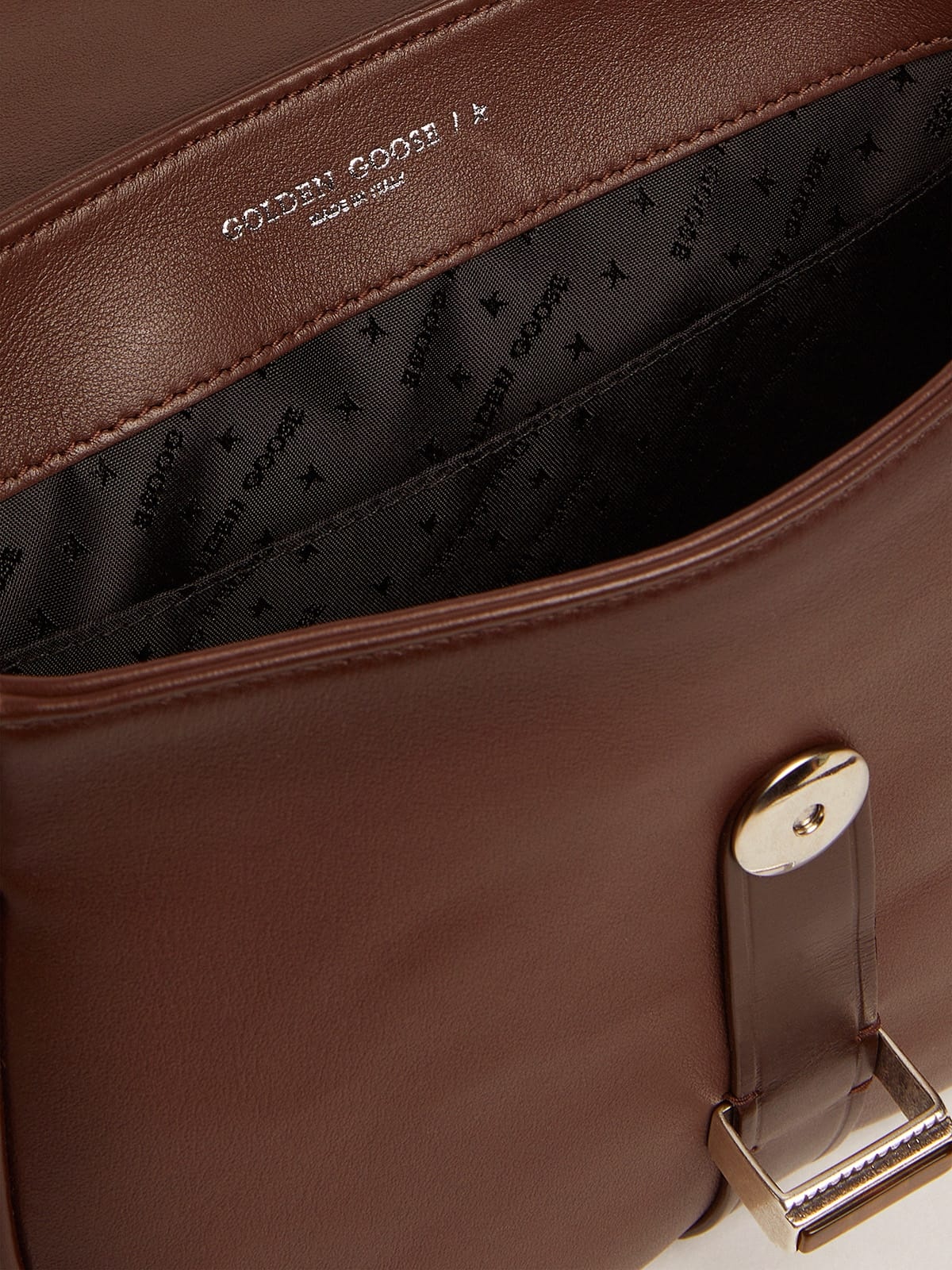 Women's small Rodeo Bag in dark tan leather - 4