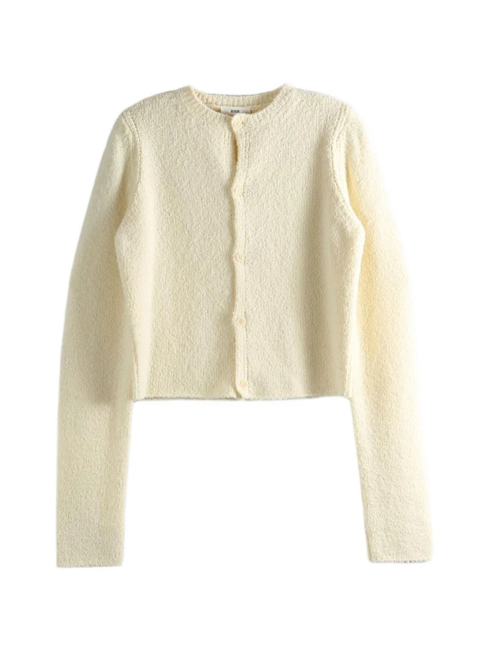 bouclé-knit cardigan - 1