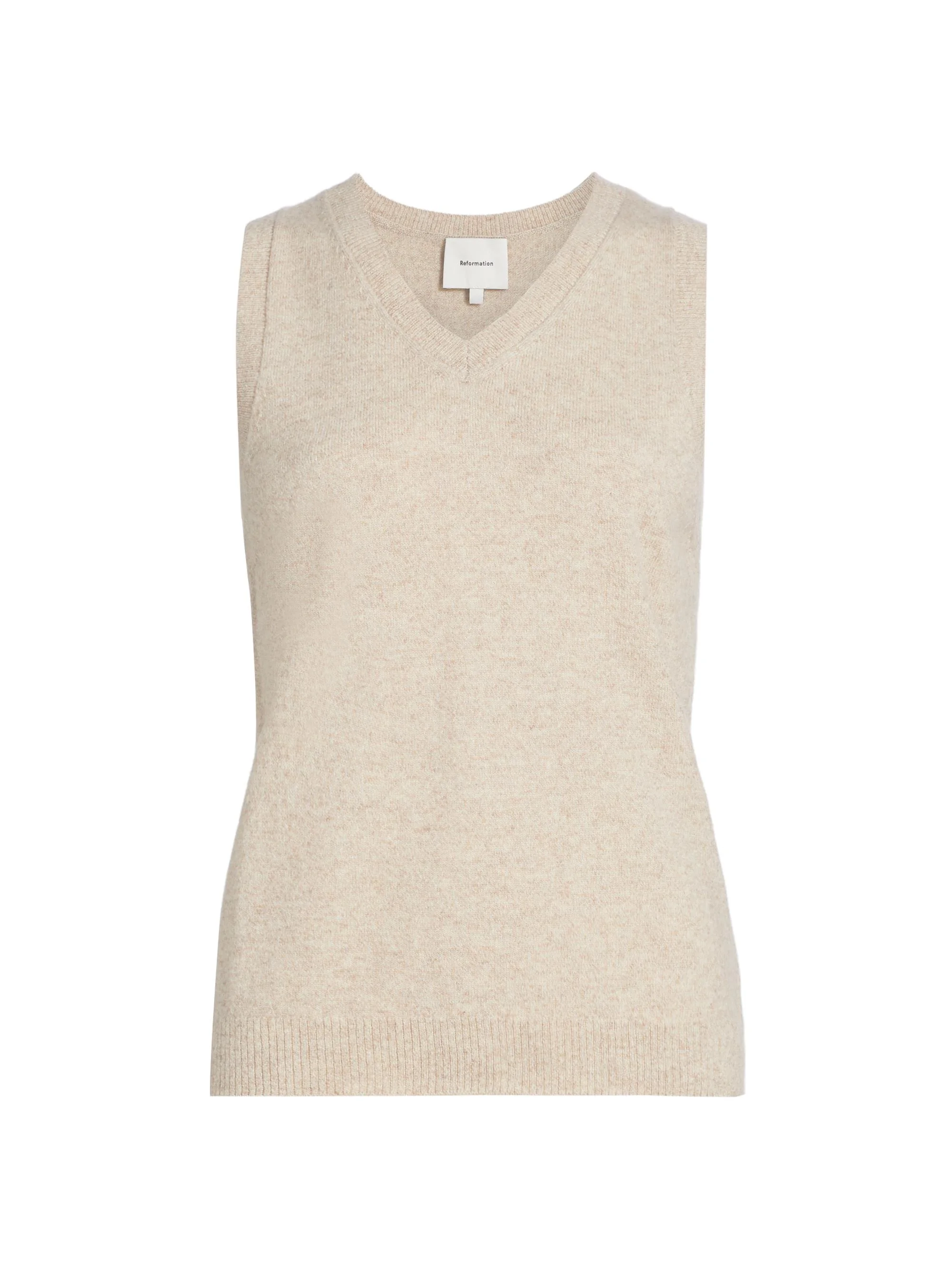 Women's Cashmere-Wool Tank - Barley - 1