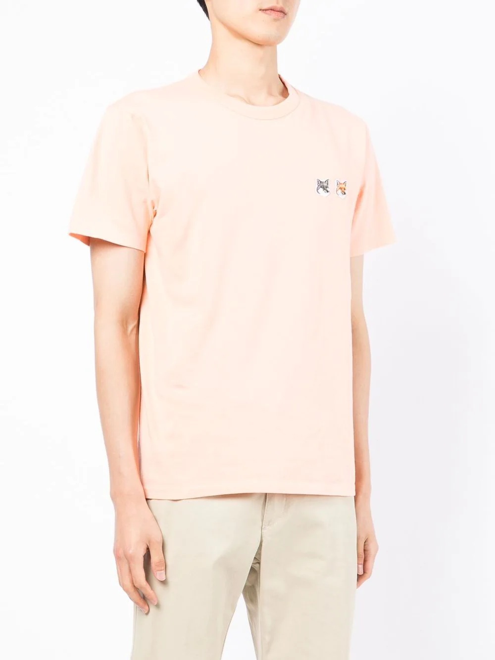 Fox Head-patch cotton T-shirt - 4