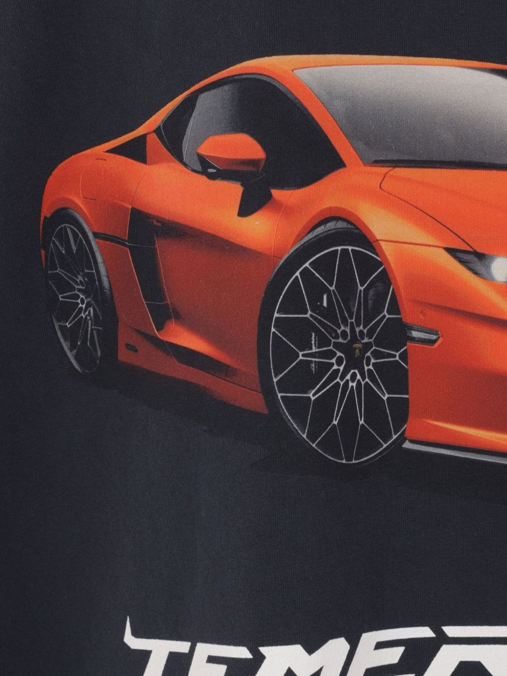 Lamborghini-print crew-neck T-shirt - 4
