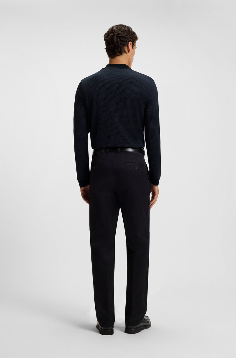 MERCERISED-COTTON POLO SHIRT WITH TWO-TONE STRUCTURE 5