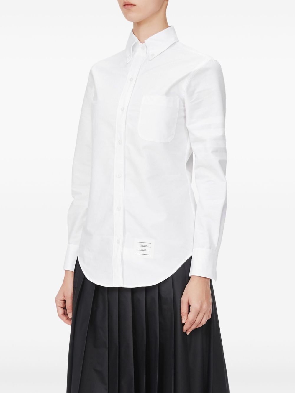 long-sleeve button-fastening shirt - 3