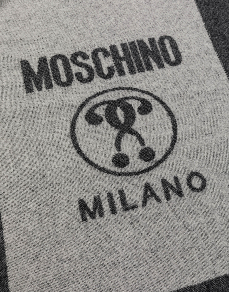 Moschino DOUBLE QUESTION MARK WOOL SCARF outlook