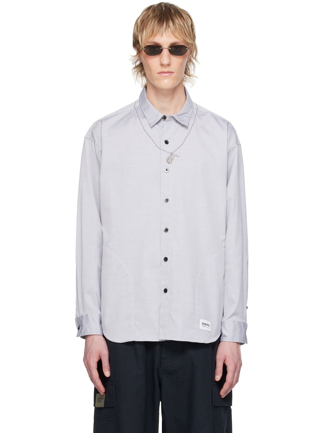 Gray Medal & Cross Shirt - 1